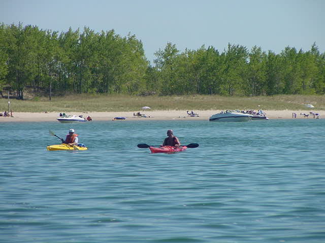 Enjoying the waters of Lake Ontario