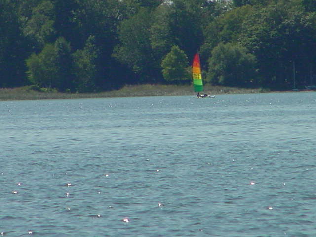 Wind Surfing Sandy Pond