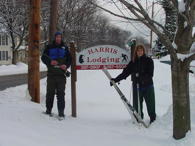 Fishing and Skiing New Years Day 2003